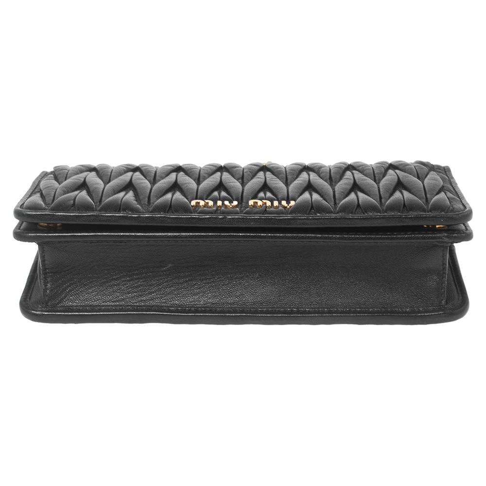 miu miu black clutch