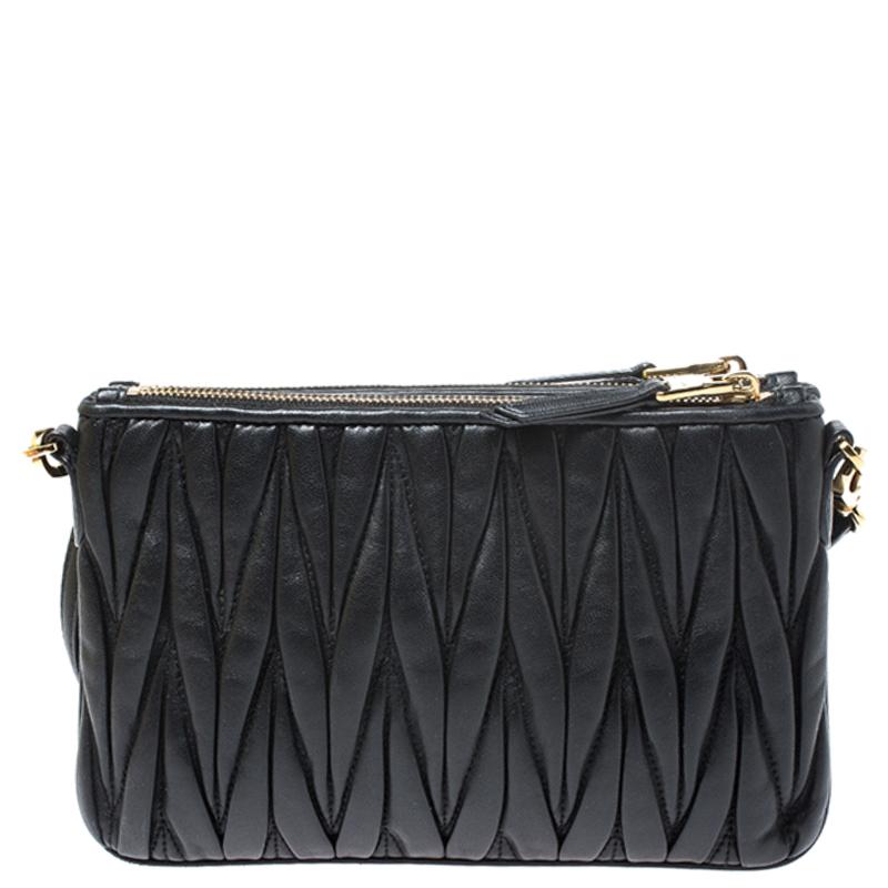 miu miu black crossbody bag