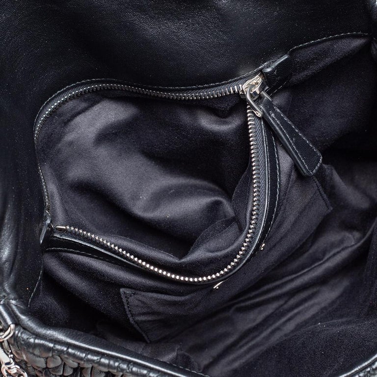 Miu Miu Beige Leather Crystal Embellished Matelassé Shoulder Bag at 1stDibs