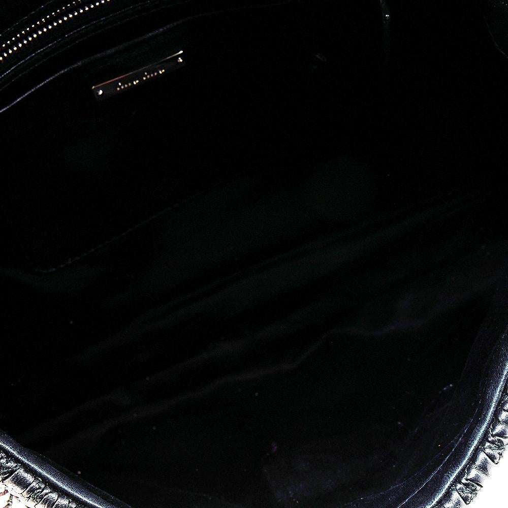 Women's Miu Miu Black Matelassé Nappa Leather Crystal Shoulder Bag
