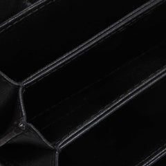 Miu Miu Black Matelass&eacute; Leather Card Case