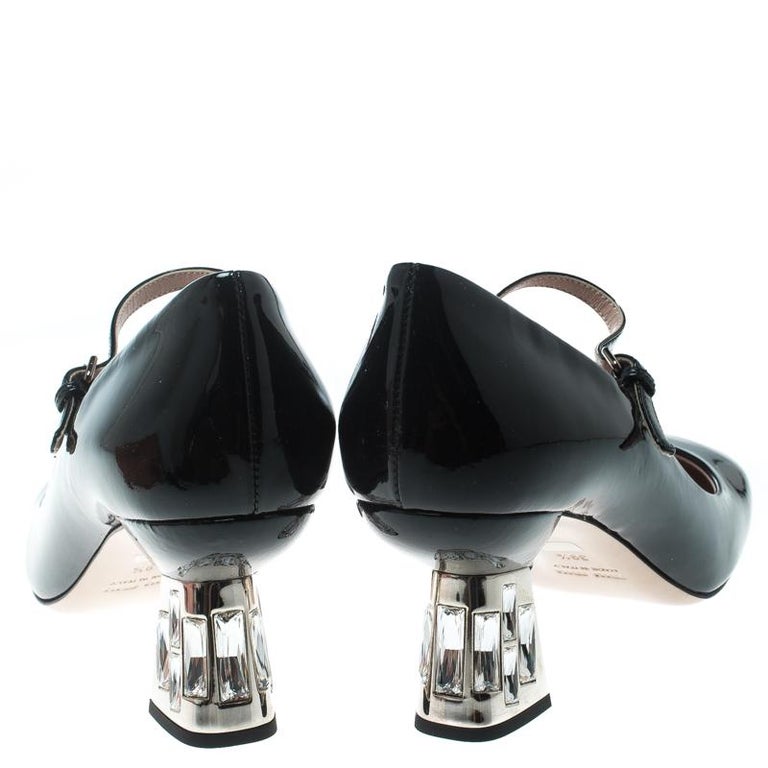 miu miu black mary janes