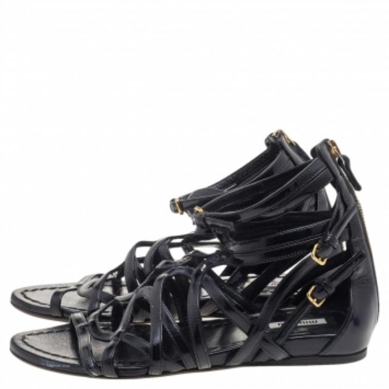 Miu Miu Bailarinas de charol negro talla 38 Negro en venta