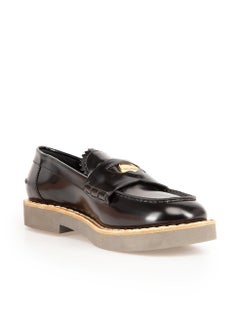 Miu Miu Black Patent Leather Loafers Size IT 39