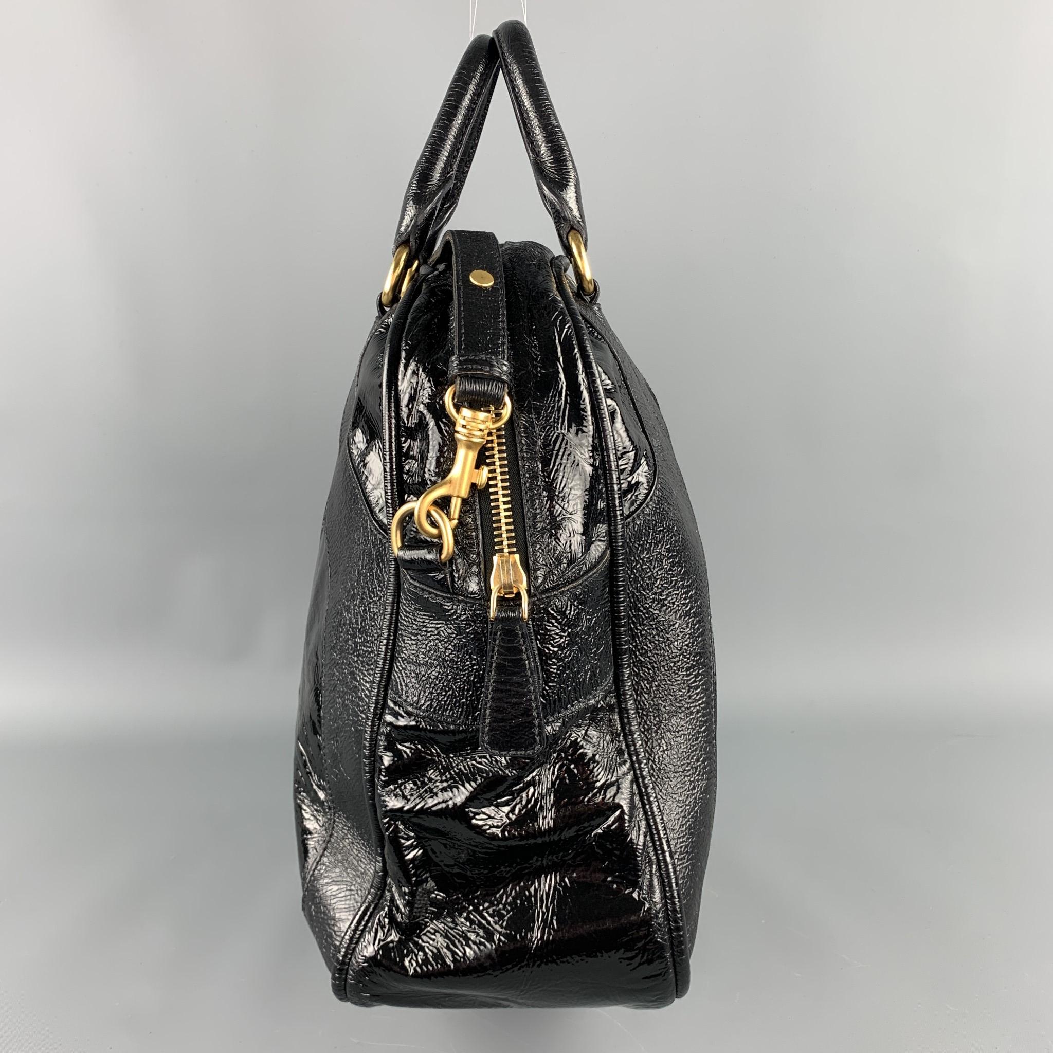 miu miu black leather shoulder bag