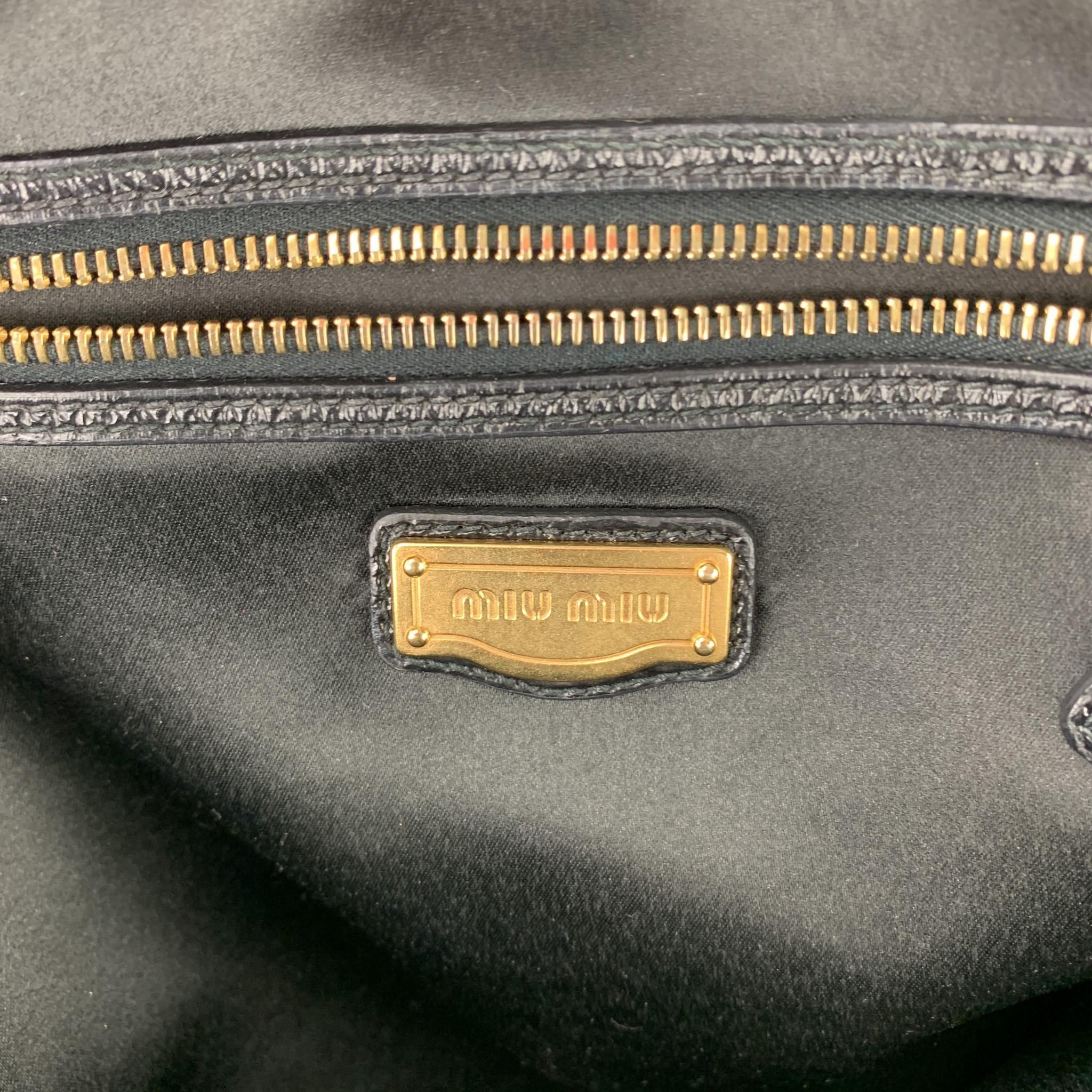 MIU MIU Black Patent Leather Shoulder Handbag 1
