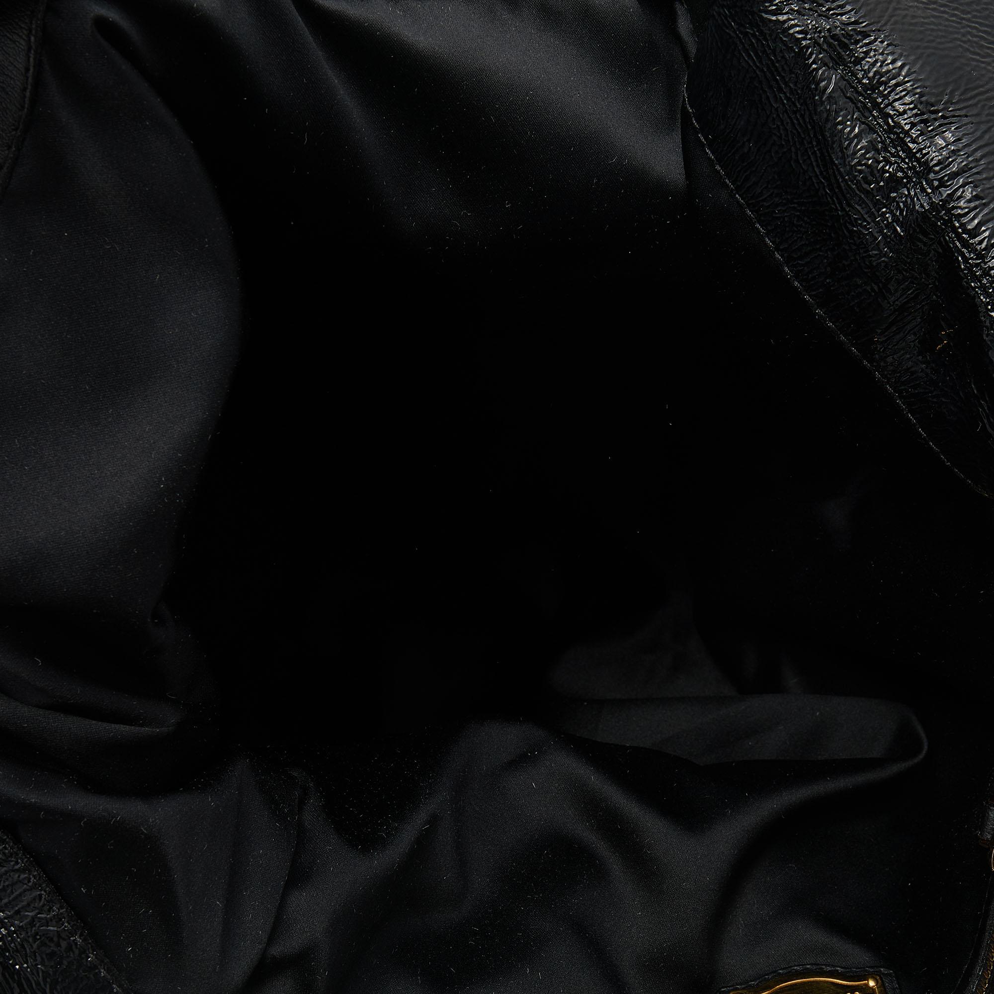 Miu Miu Black Patent Leather Tote 3