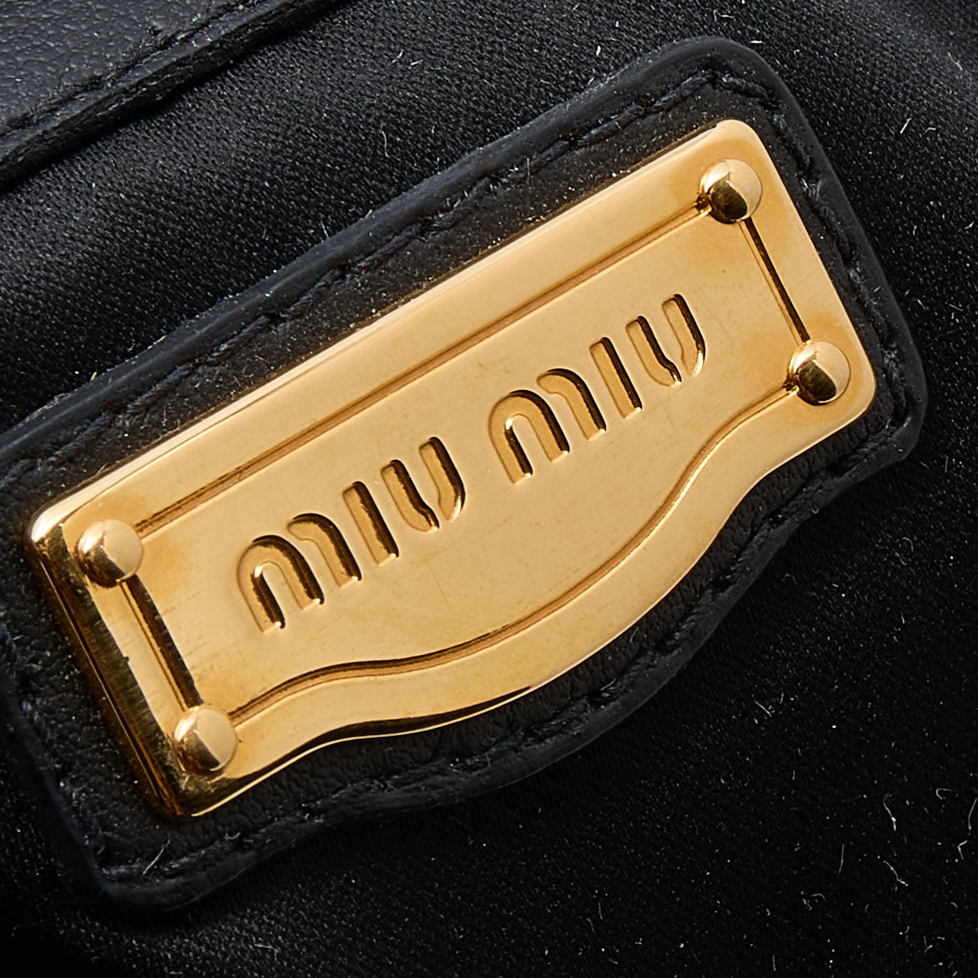 Miu Miu Black Patent Leather Tote 4