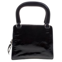 Miu Miu Black Patent Leather Tote