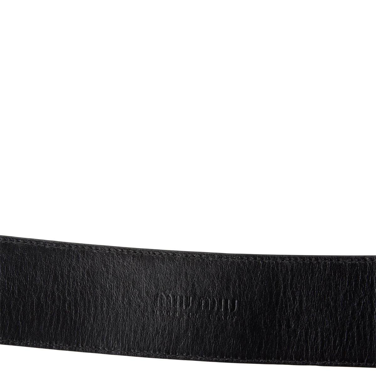 MIU MIU black patent leather WIDE WAIST Belt 70 1