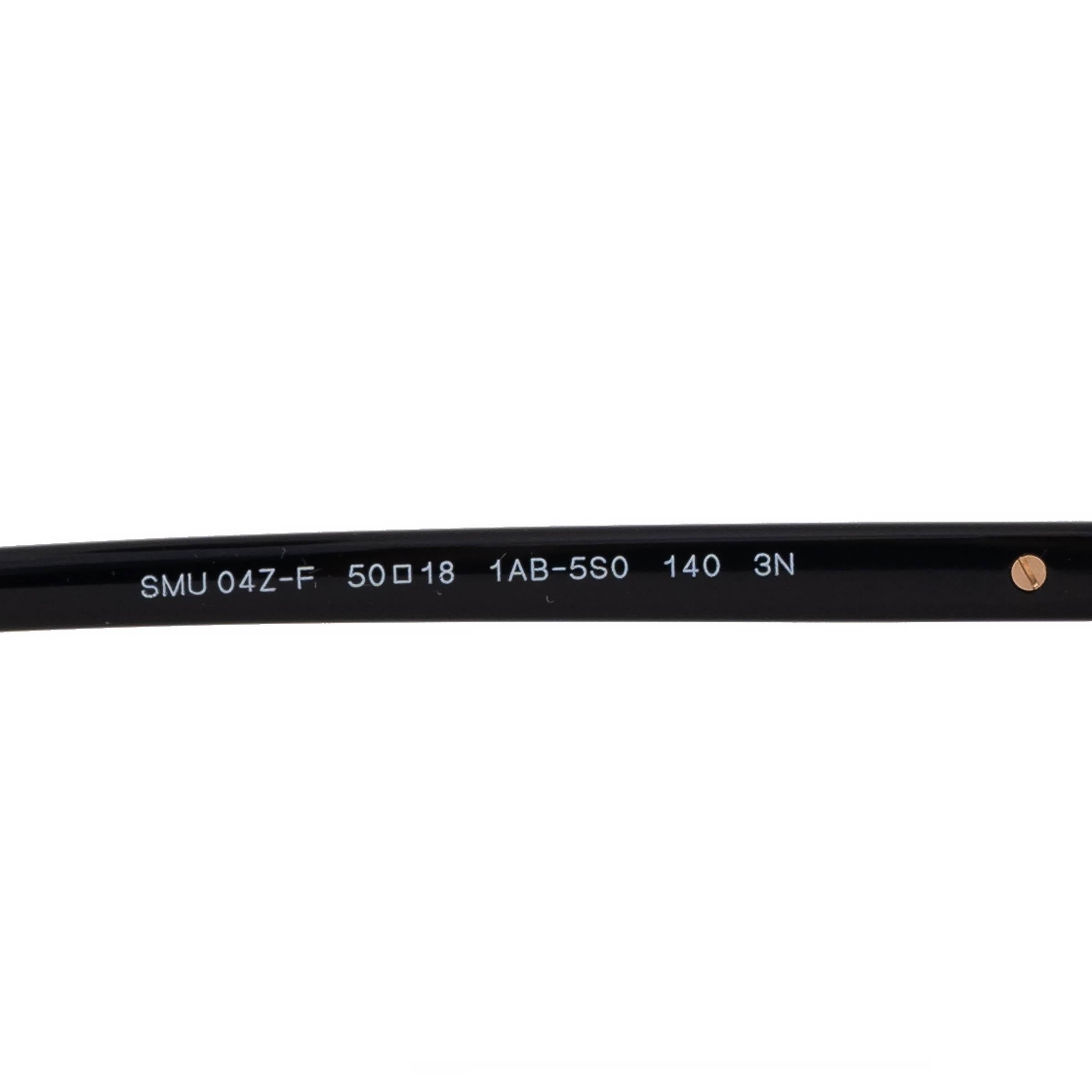 Black MIU MIU black REGARD OVAL Sunglasses SMU04Z-F For Sale