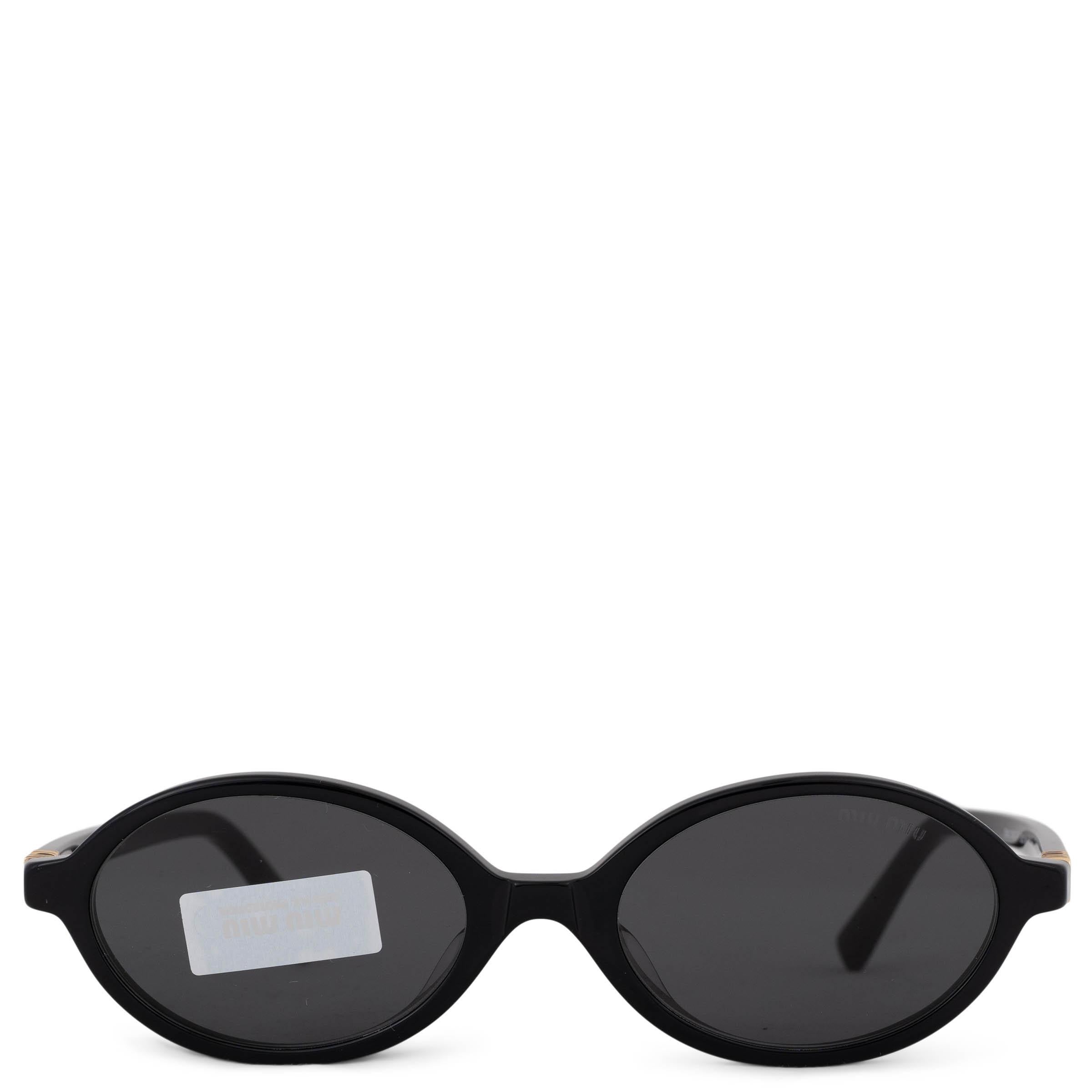 MIU MIU black REGARD OVAL Sunglasses SMU04Z-F