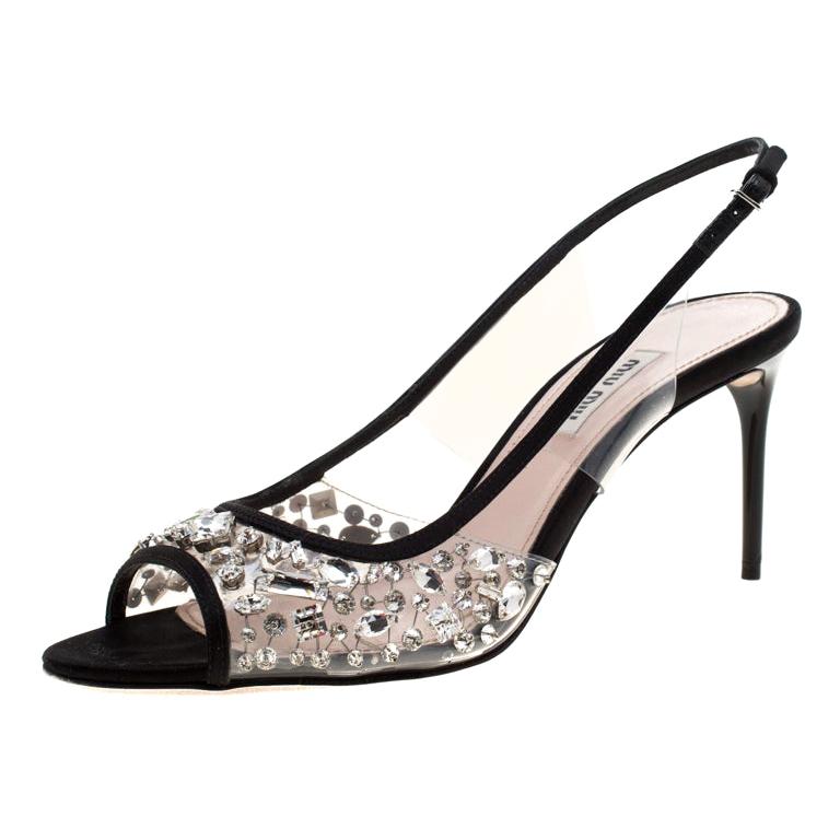 miu miu crystal sandals