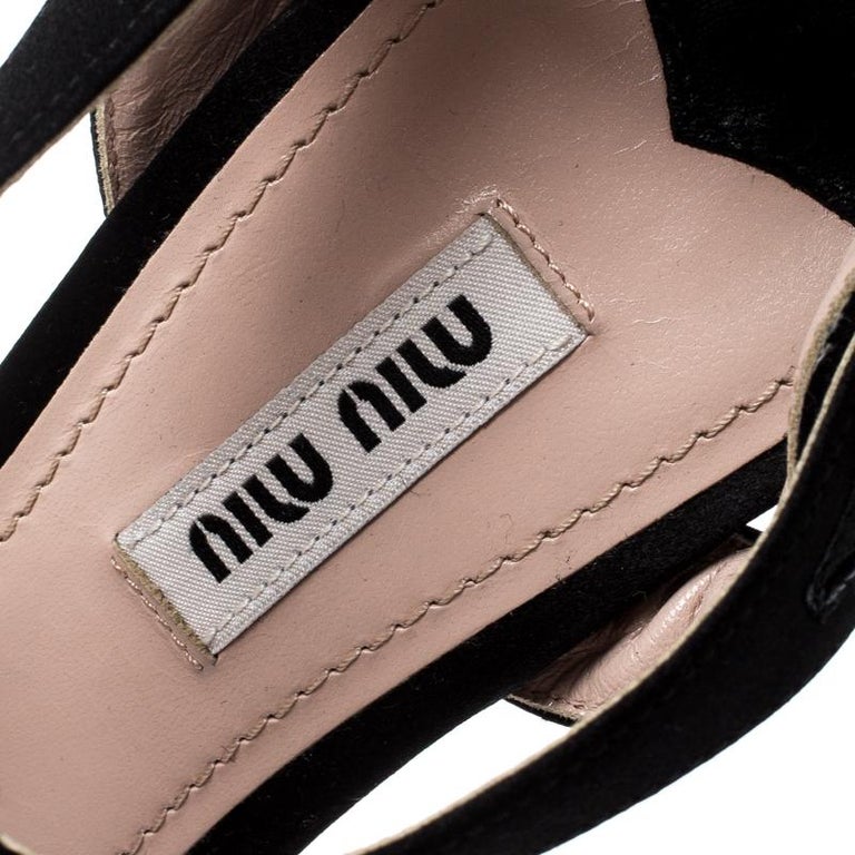 miu miu black platform heels