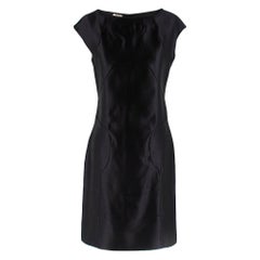 Miu Miu Black Sleeveless Silk Dress - Size US 6