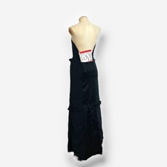 Miu Miu, Black Strapless Ruffle Maxi Dress, Fall/Winter 1999 – Look 42