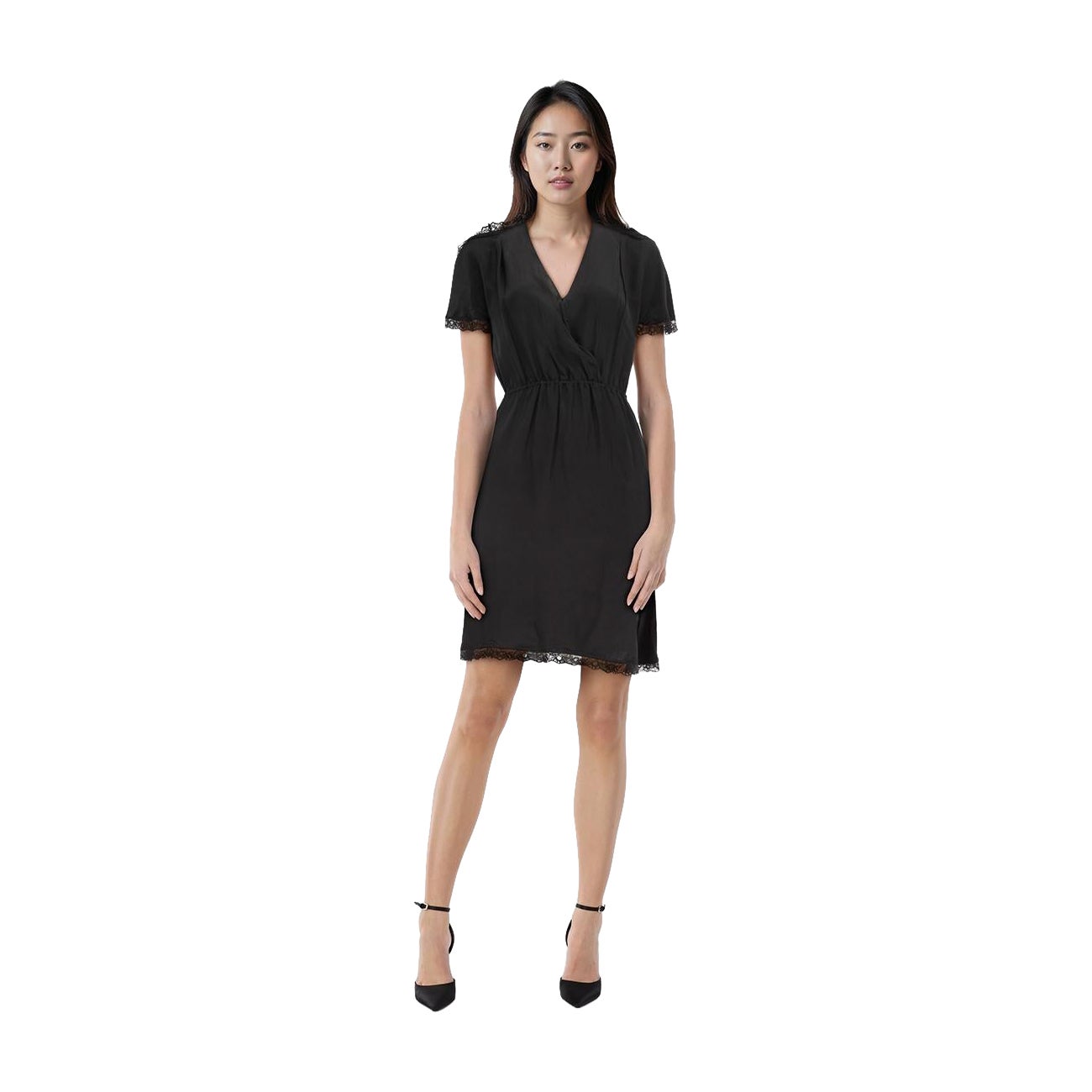 V.I.V.A. - Vestito nero con scollo a V di Miu Miu Taglia S in vendita