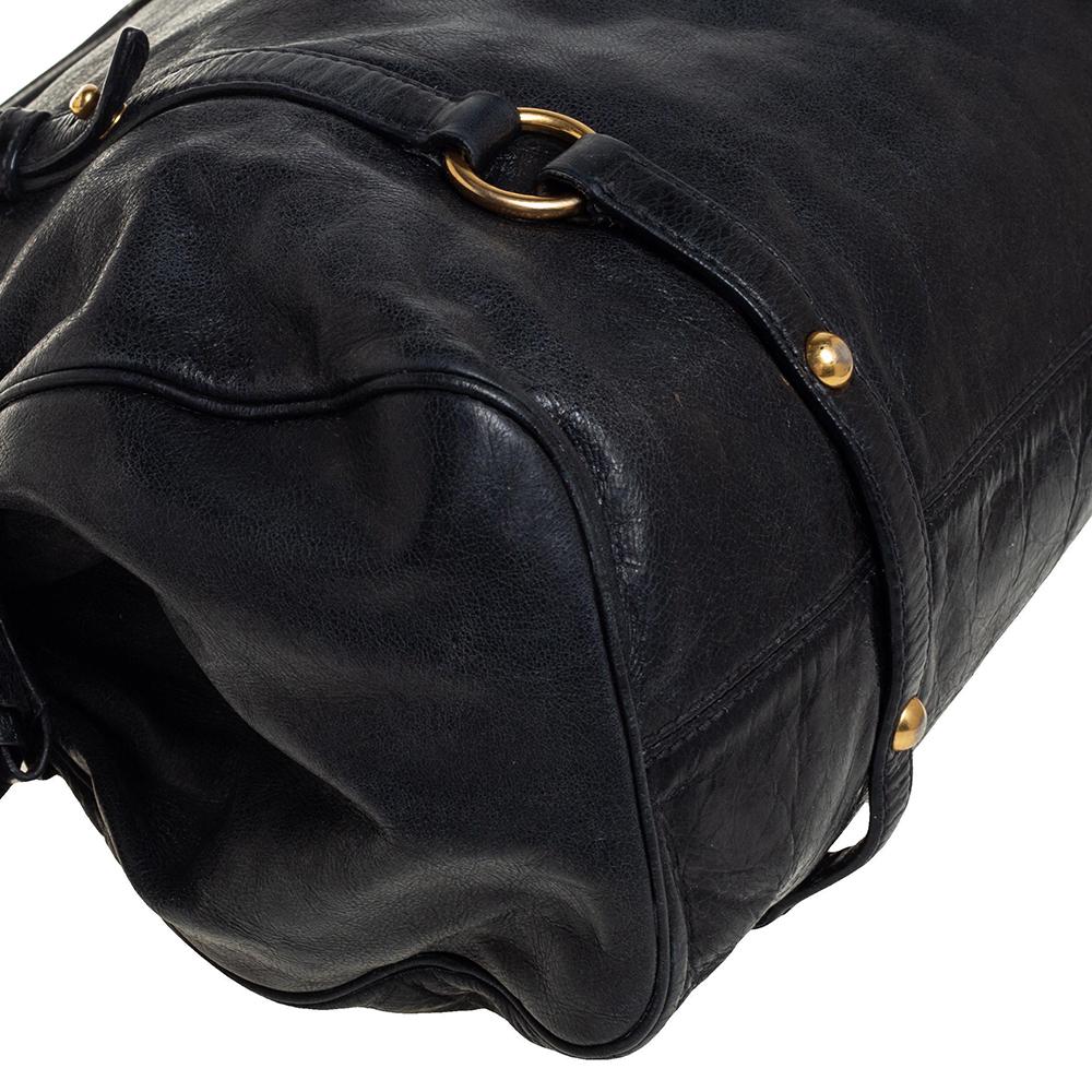 Miu miu nera in pelle di vitello Lux, grande borsa con fiocco 3