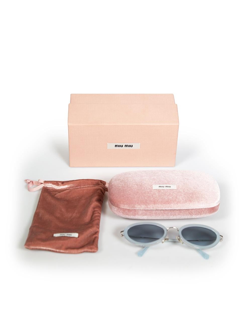 Miu Miu Blue Cat Eye Frame Sunglasses 2