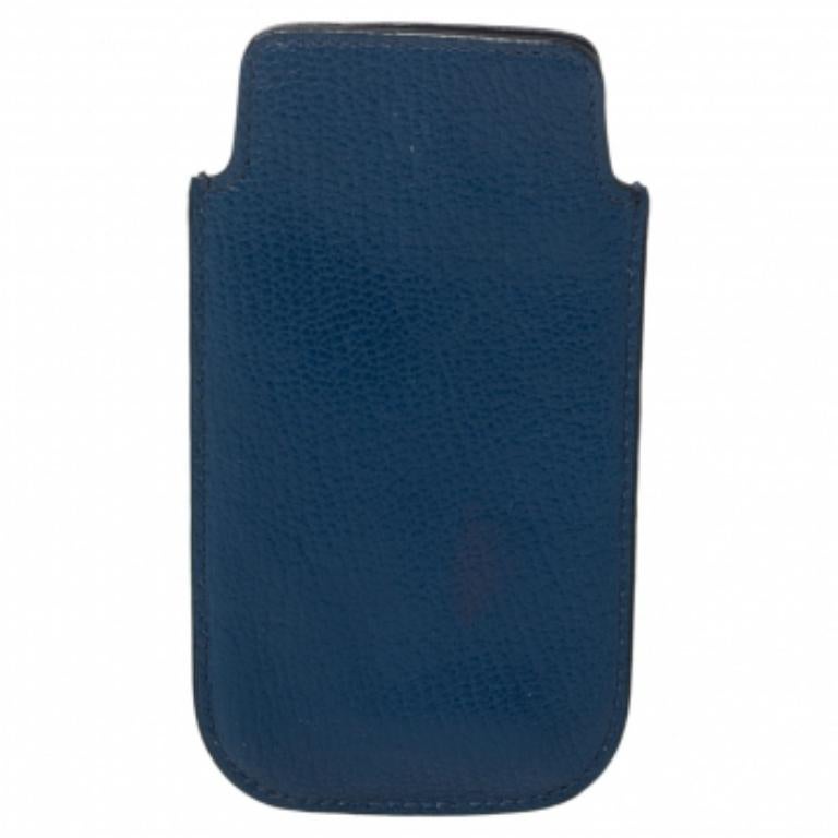 Miu Miu Blue Leather Phone Case 4