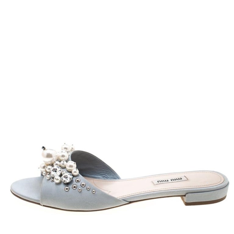 miu miu blue heels