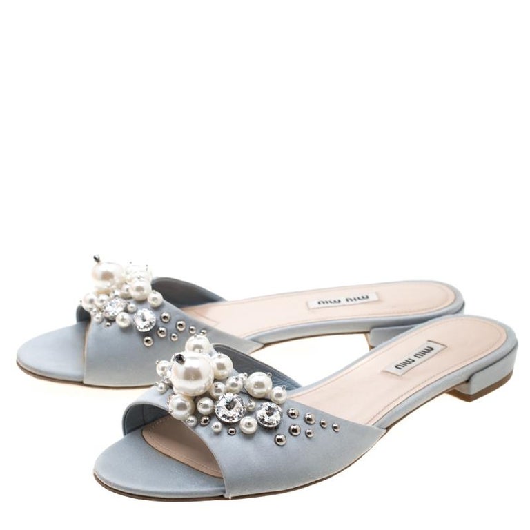 miu miu blue heels