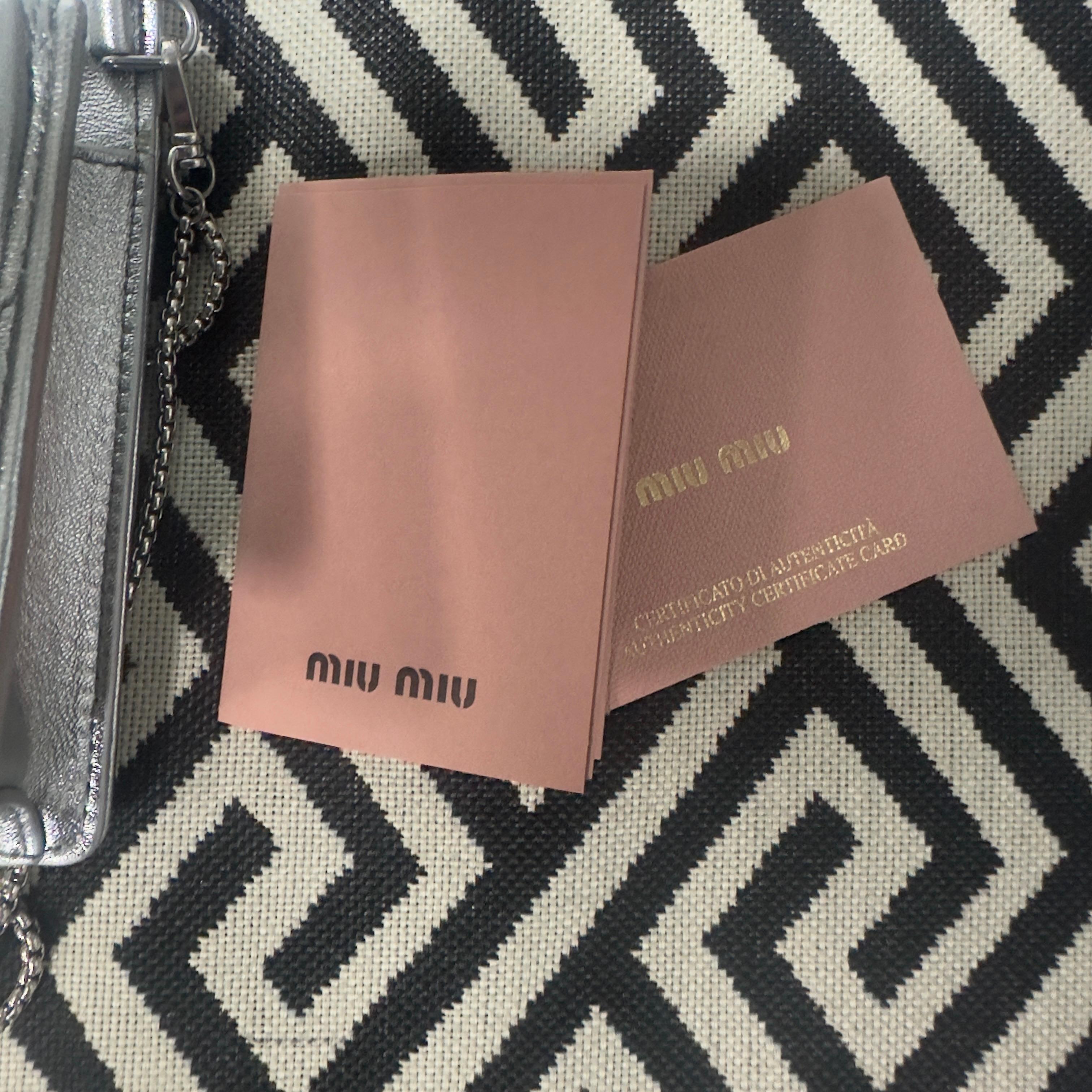 Miu Miu matelassé bag new For Sale 12
