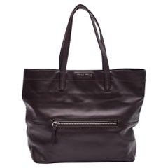 Miu Miu Brown Leder Shopper Tote Tasche