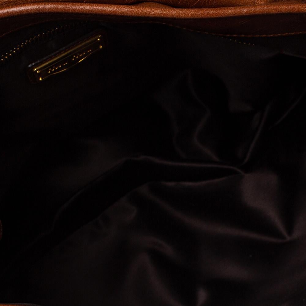 Miu Miu Brown Matelasse Leather Coffer Bag 5