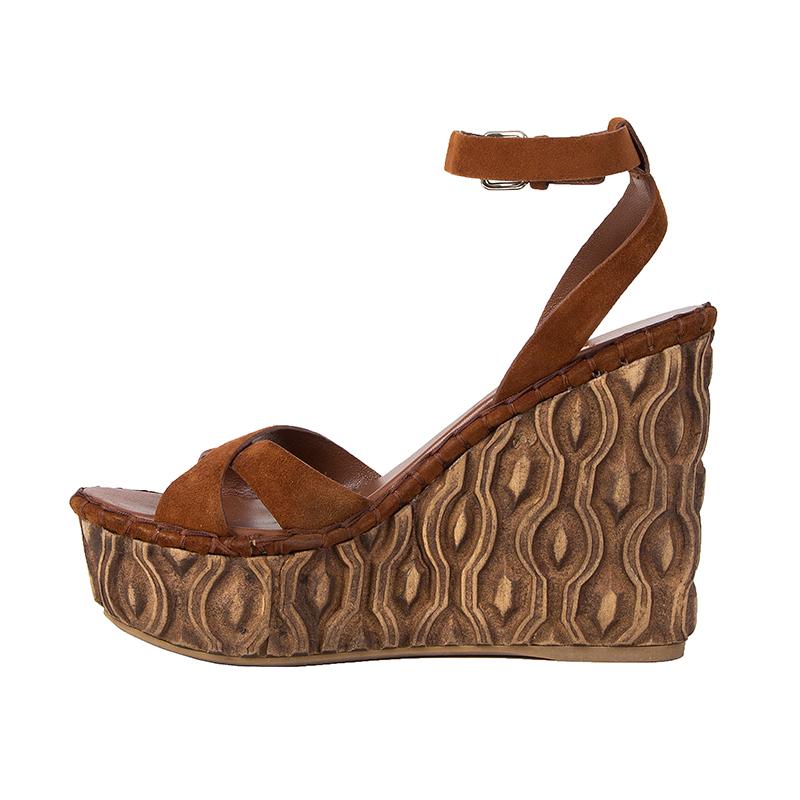 brown platform wedge sandals