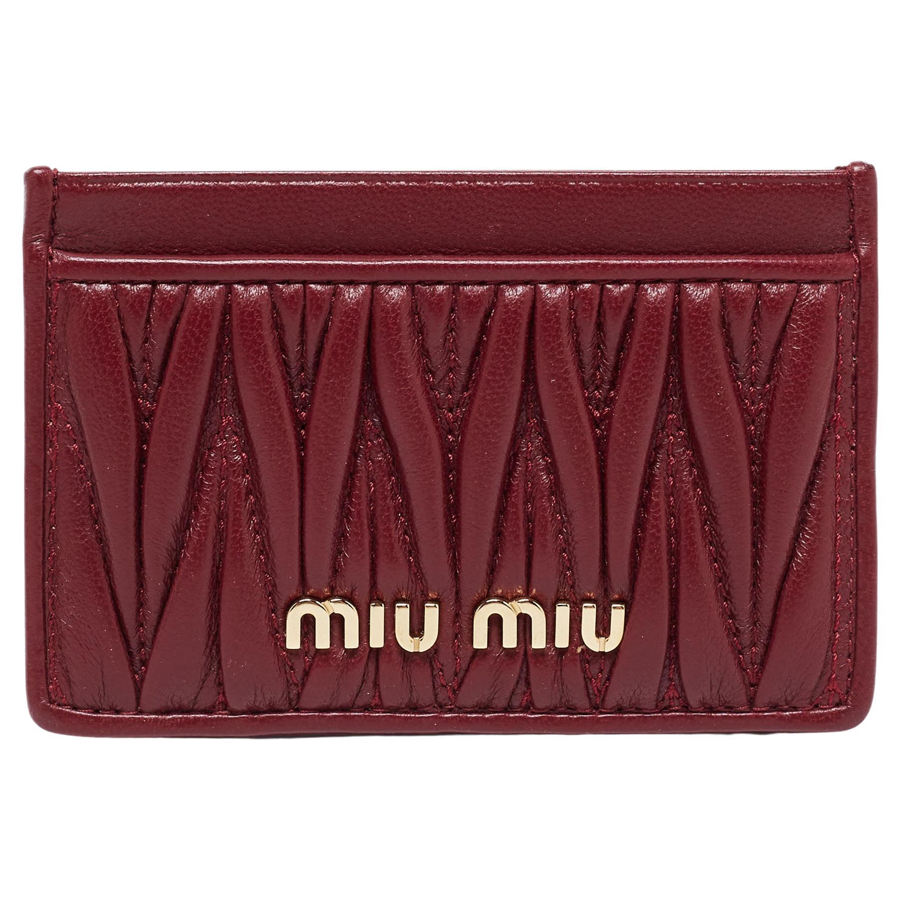 Miu Miu Wallet - 17 For Sale on 1stDibs | miu miu card holder, miu 