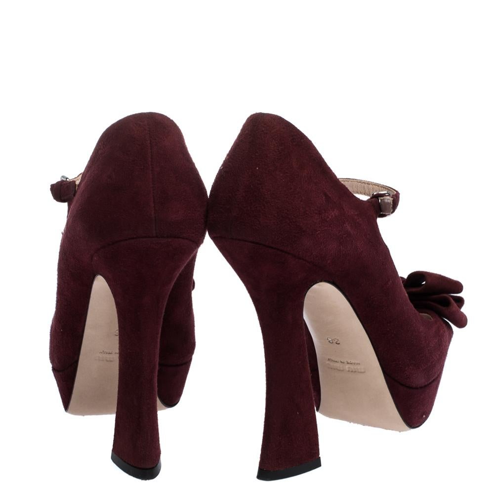 burgundy platform pumps