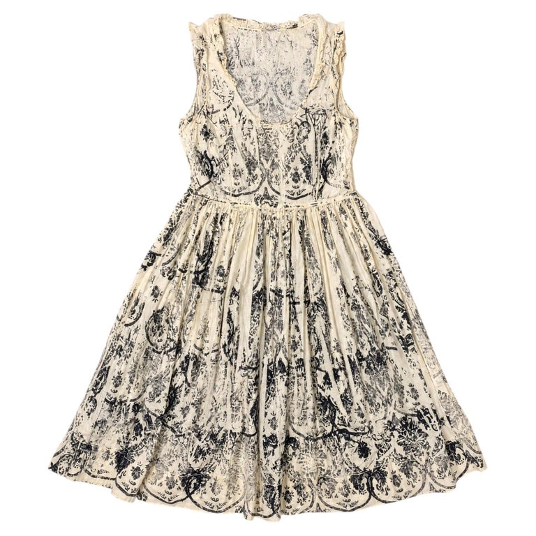 miu miu floral midi dress MIU MIU SPRING 2004 PINK FLORAL SILK DRESS