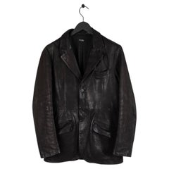 Used Miu Miu by Prada Leather Men Jacket Size 48IT(M) S467