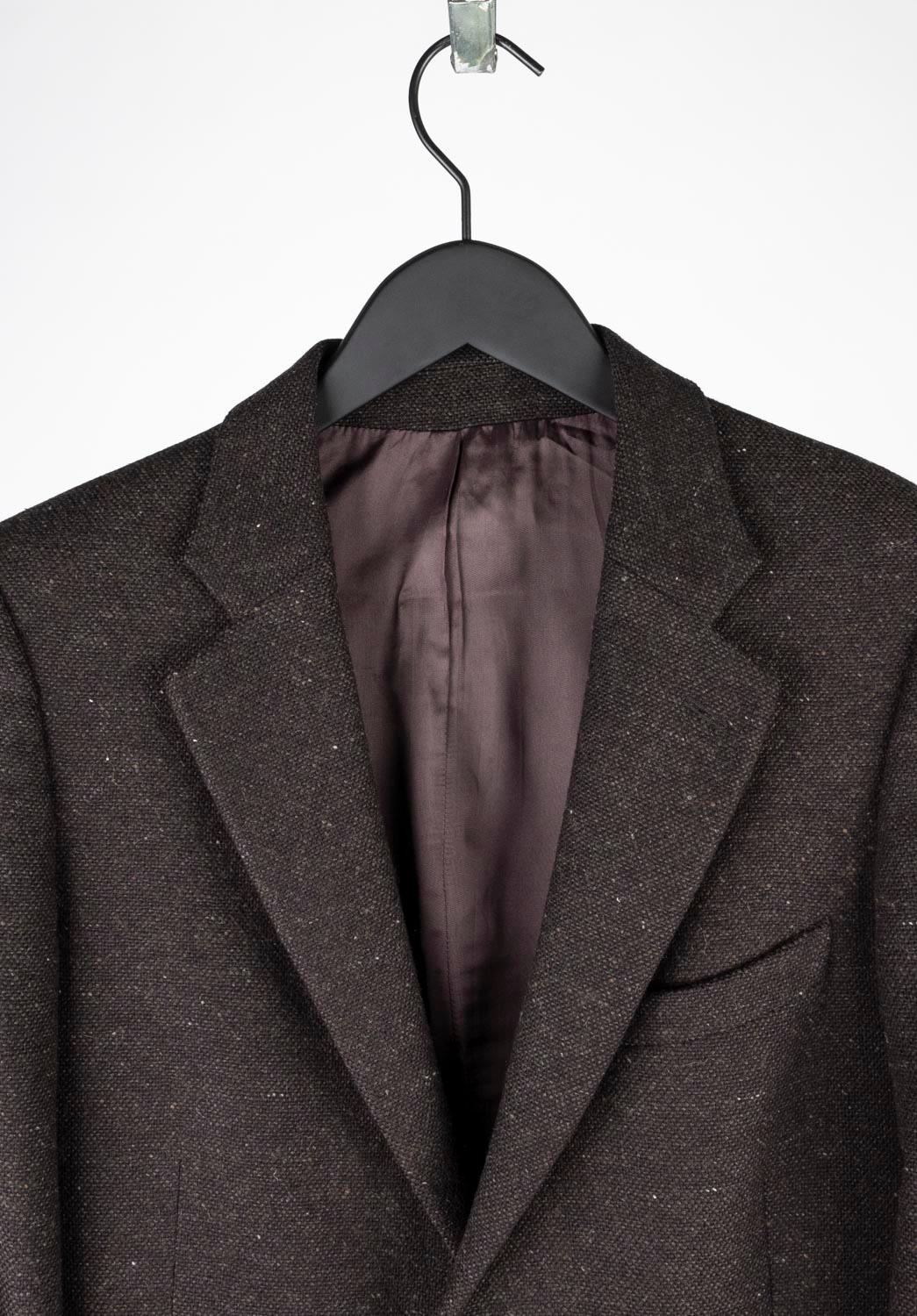 100% genuine Miu Miu by Prada Blazer, S681 
Color: brown
(An actual color may a bit vary due to individual computer screen interpretation)
Material: 100% wool
Tag size: ITA48 (Medium)
This jacket is great quality item. Rate 9 of 10, excellent used