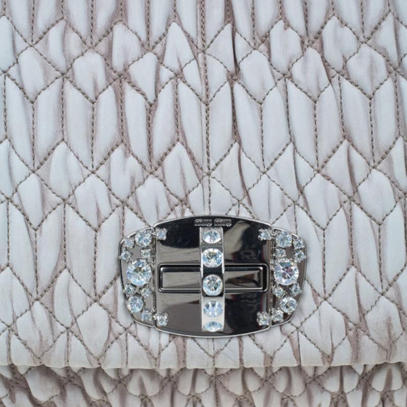 Miu Miu Cameo Nappa Crystal Shoulder Bag 1