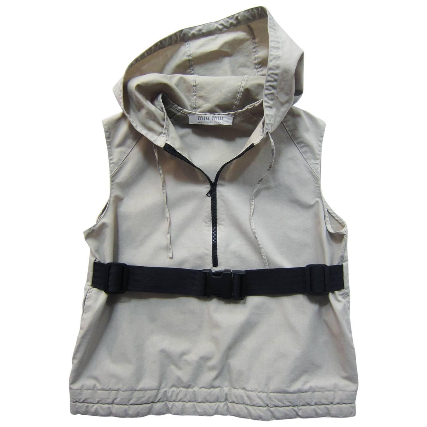 Miu Miu Campaign Top Vest Buckle S/S 1999 For Sale at