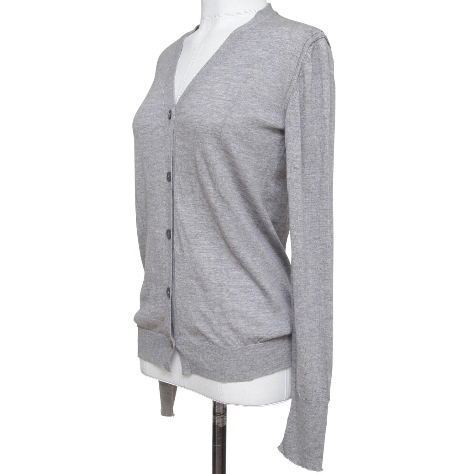 miu miu grey cardigan