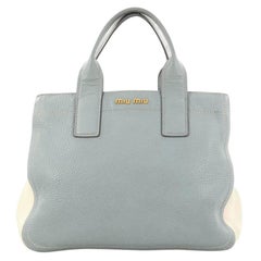 Miu Miu Caribou Convertible Satchel Leather Medium