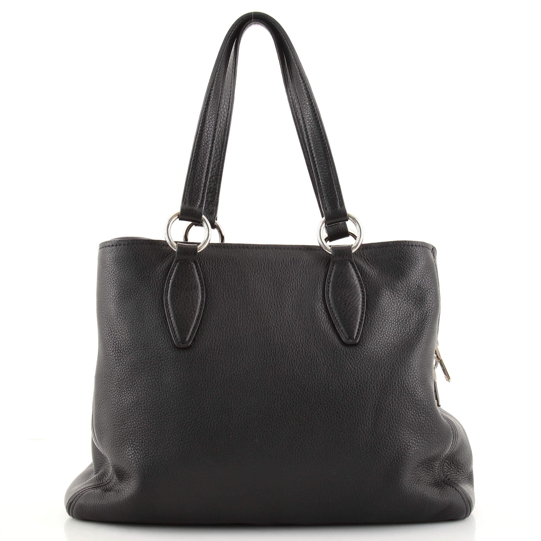 miu miu black tote bag