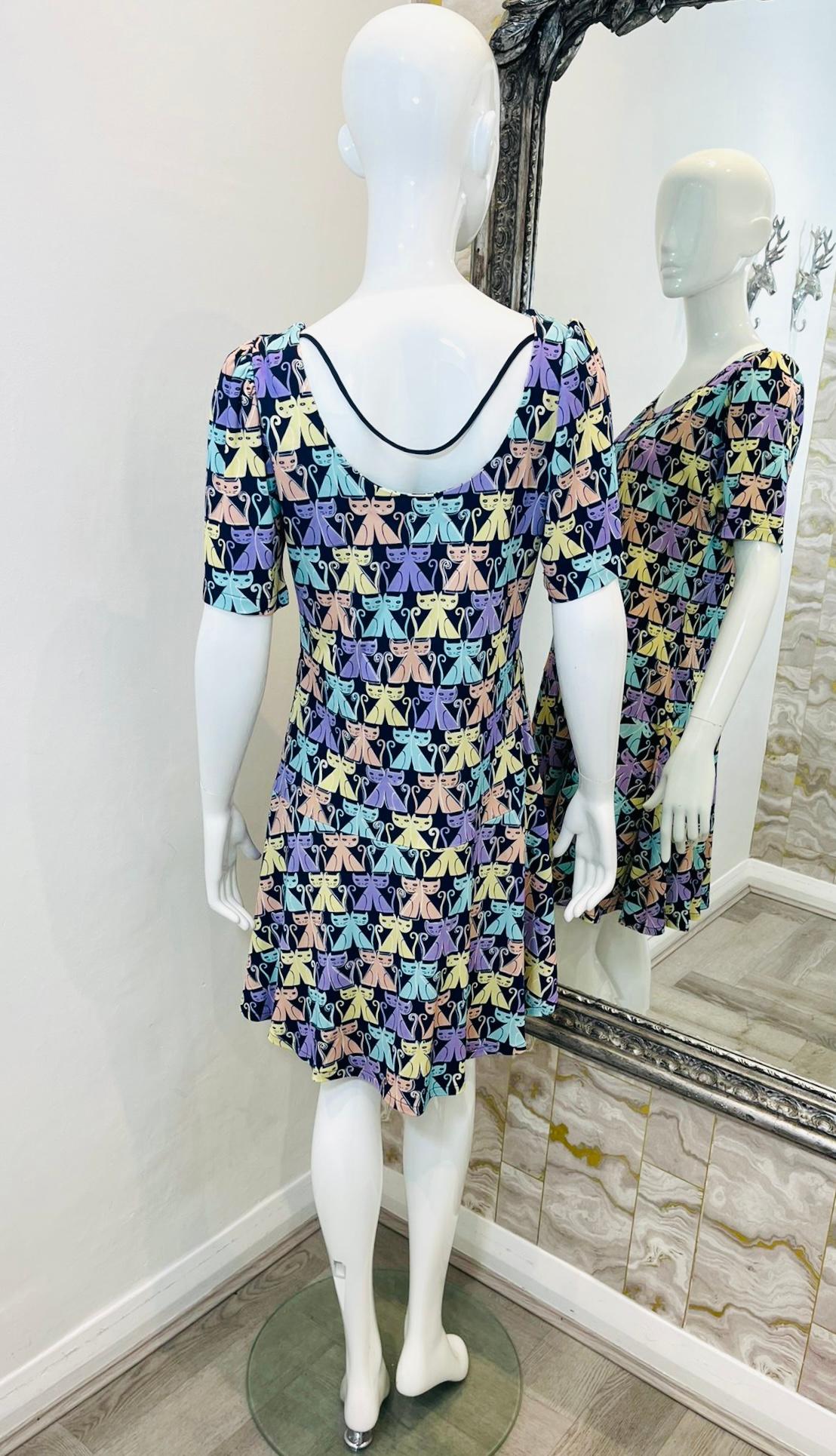 Women's Miu Miu Cat Printed Dress