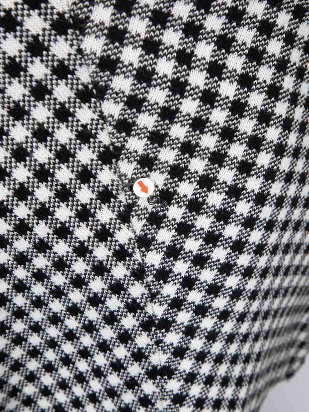 Miu Miu Checkered Knit Mini Circle Skirt Size XXS 1