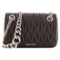 Miu Miu Club Shoulder Bag Matelasse Leather Medium