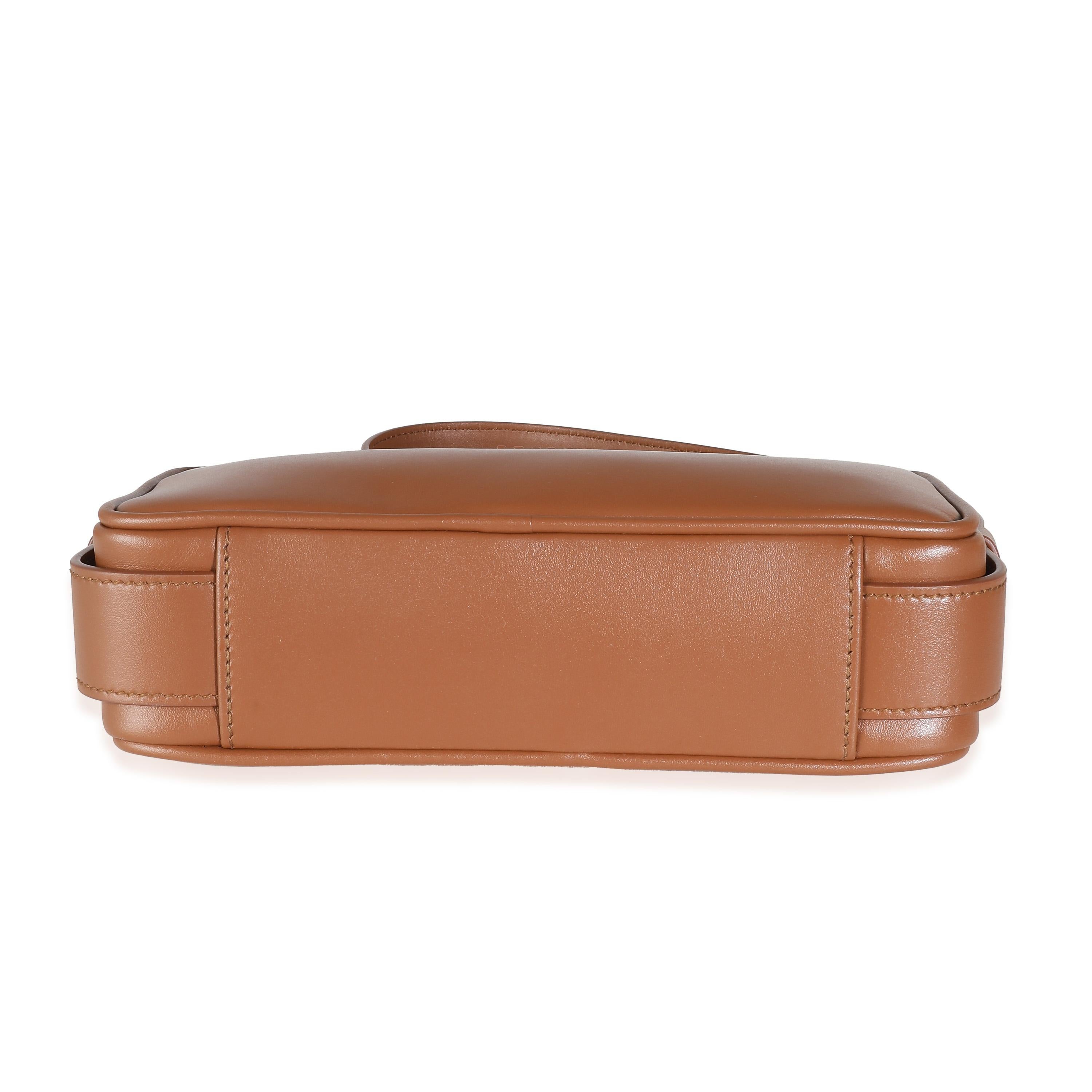 Miu Miu Cognac Calfskin Arcadie Bag For Sale 2