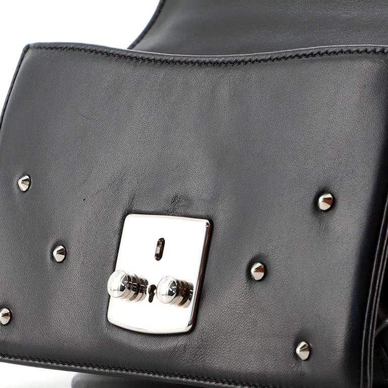 Miu Miu Confidential Crossbody Bag Studded Leather Small For Sale at