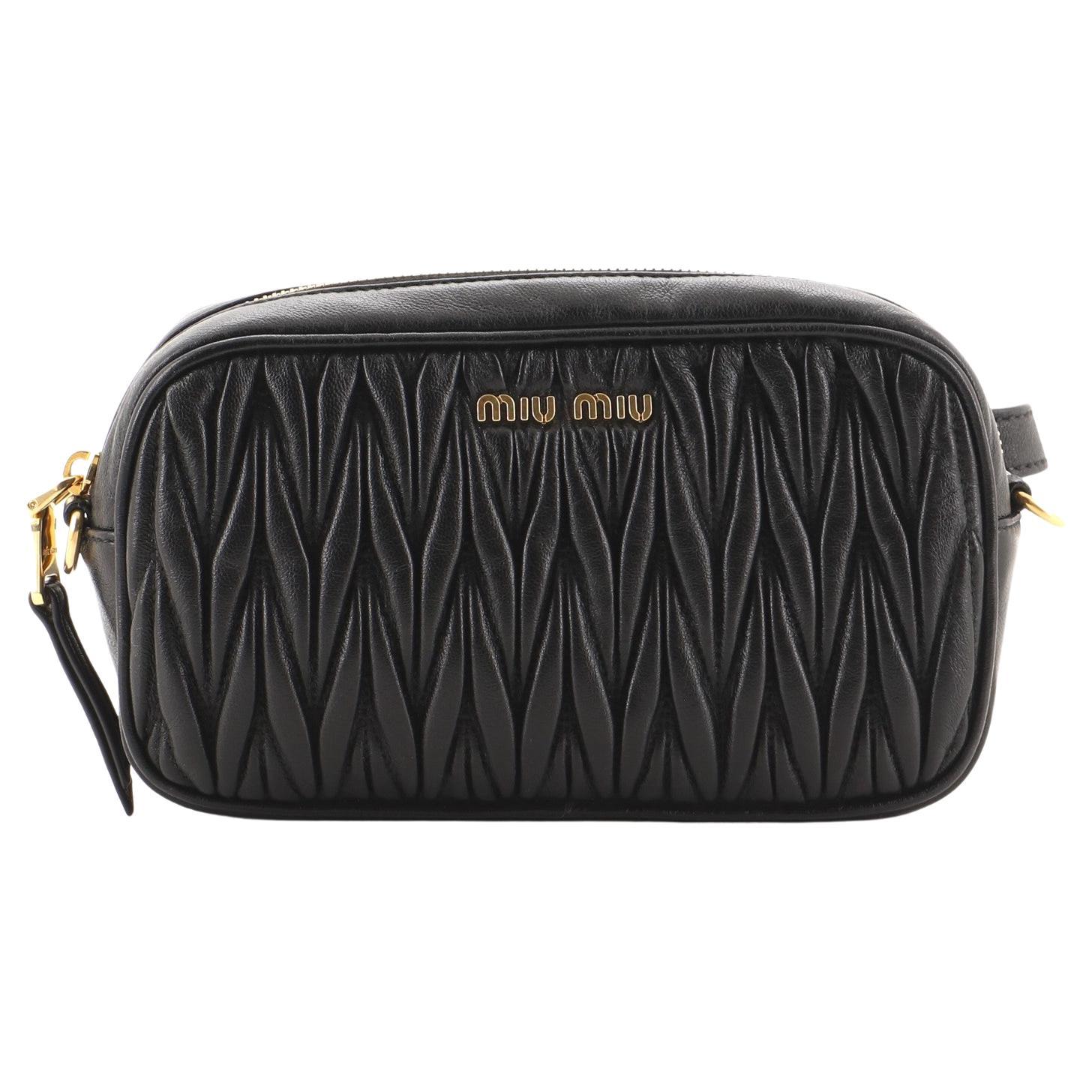 Miu Miu Convertible Belt Bag Matelasse Leather Mini at 1stDibs coach