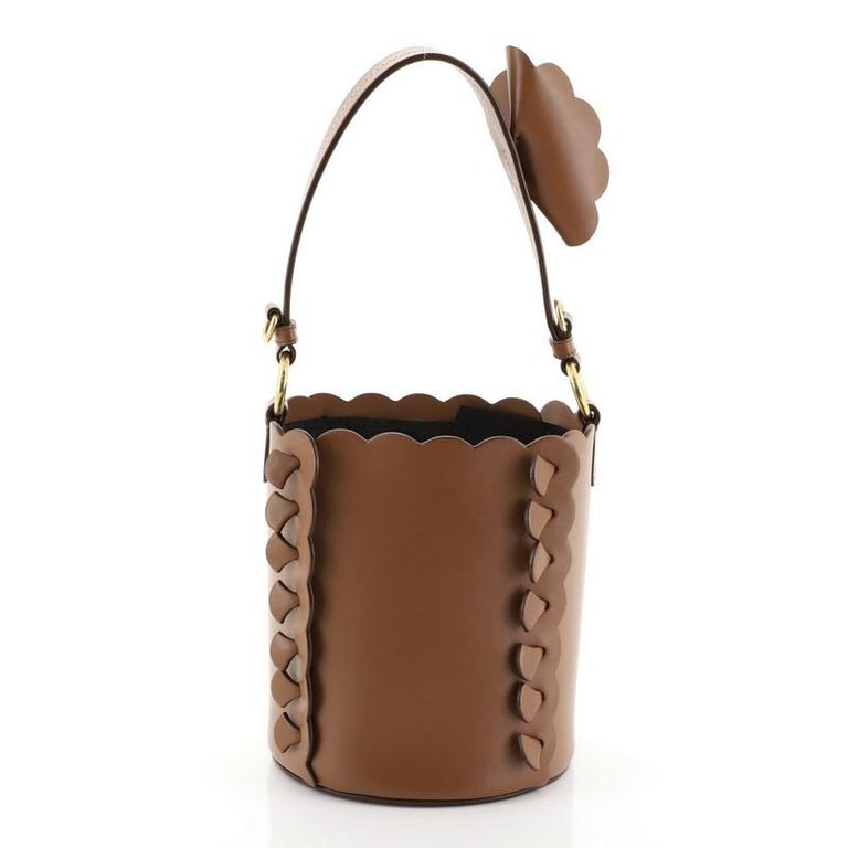 Miu Miu Convertible Bucket Bag Leather with Applique Small at 1stDibs