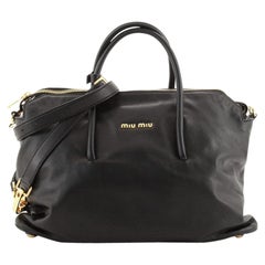 Miu Miu Convertible Satchel Bag Vitello Soft Large