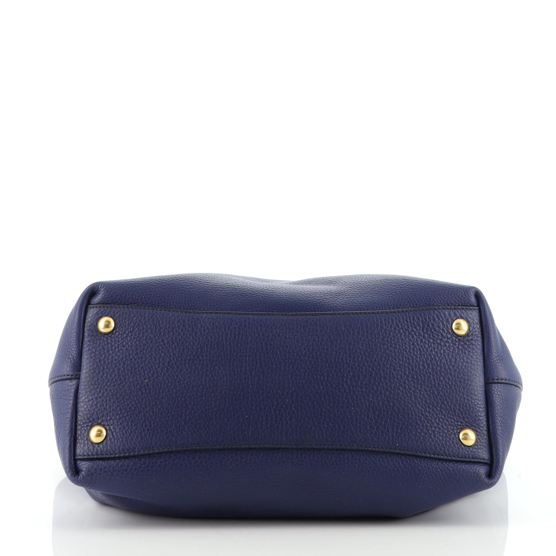 Miu Miu Convertible Tote Leather Medium In Good Condition In NY, NY