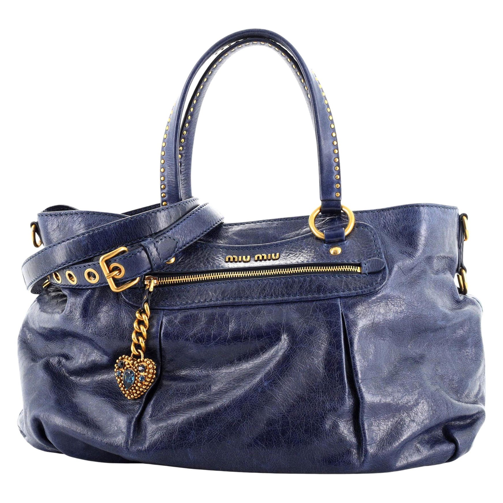 Miu - Fourre-tout convertible Vitello Shine Large
